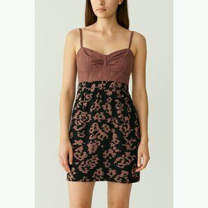 Wilfred Aritzia Women’s 6 Y2K Babydoll Dress Mauve Tie Dye Grunge Boho Chic